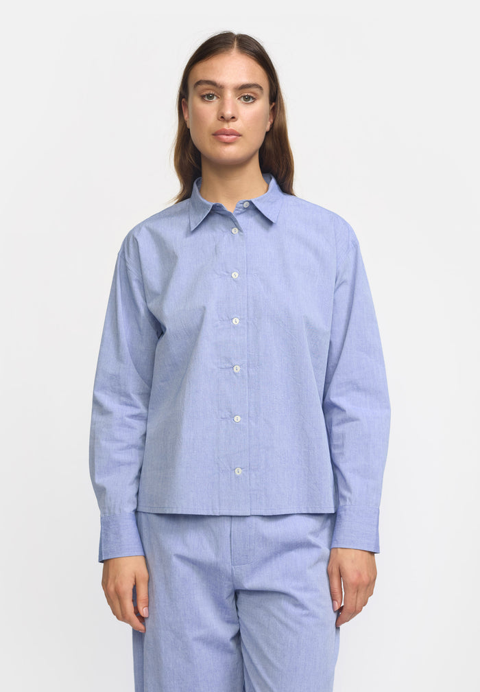 Esmé Studios ESAtlas Shirt GOTS - Blue Washed