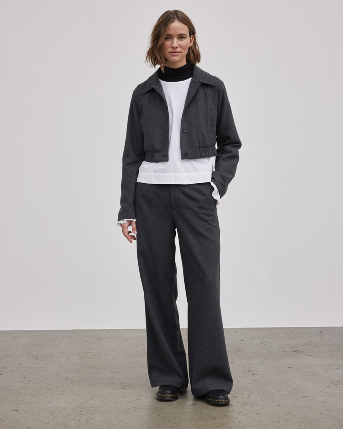 Esmé Studios ESBalmi Wool Pants GRS - Gray Melange