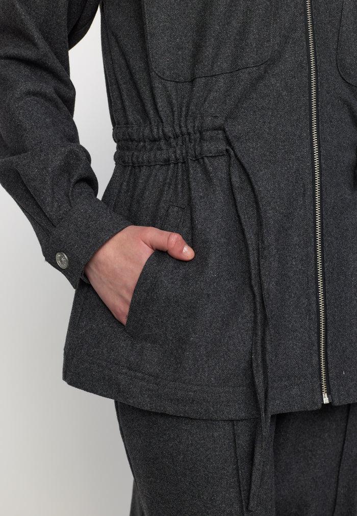 Esmé Studios ESBez Wool Jacket GRS - Gray Melange