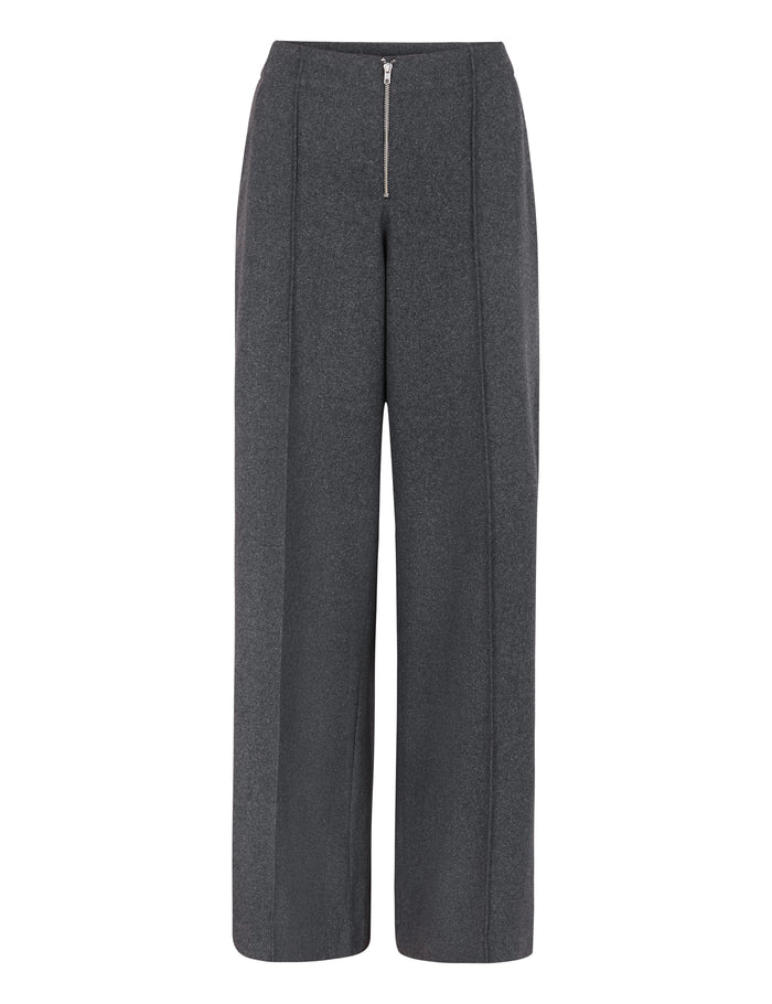 Esmé Studios ESBez Wool Pants GRS - Gray Melange