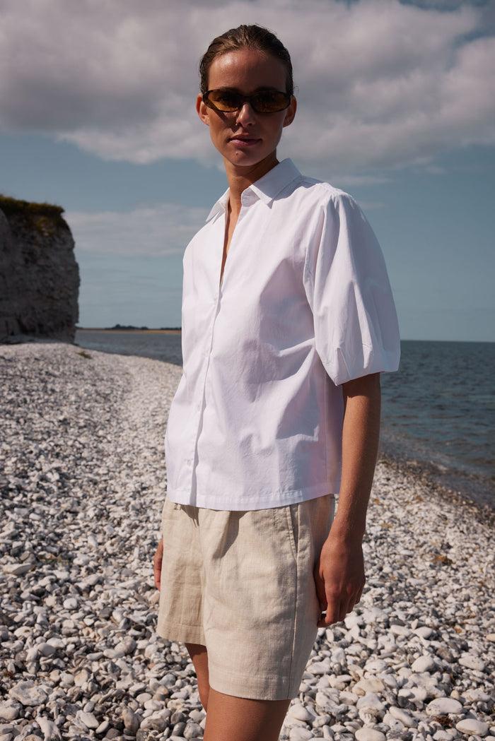 Esmé Studios ESBilly 2/4 Sleeve Shirt - White