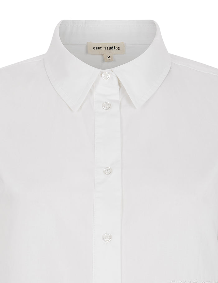 Esmé Studios ESBilly Cropped Shirt - White