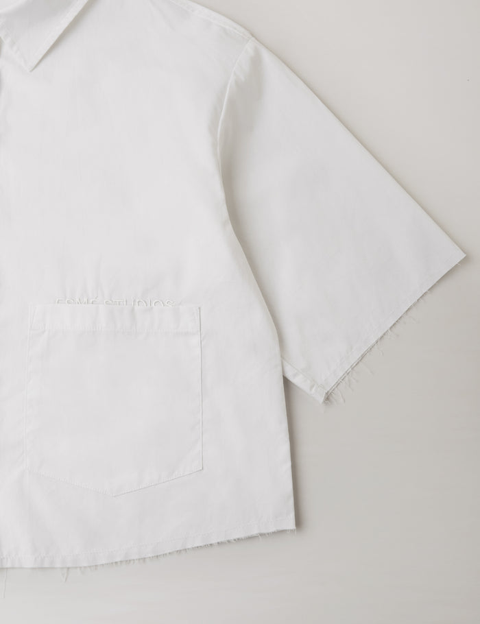 Esmé Studios ESBilly Cropped Shirt - White