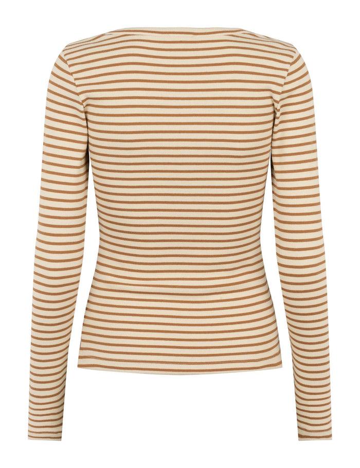 Esmé Studios ESBlossom Stripe LS Top GOTS - Fog