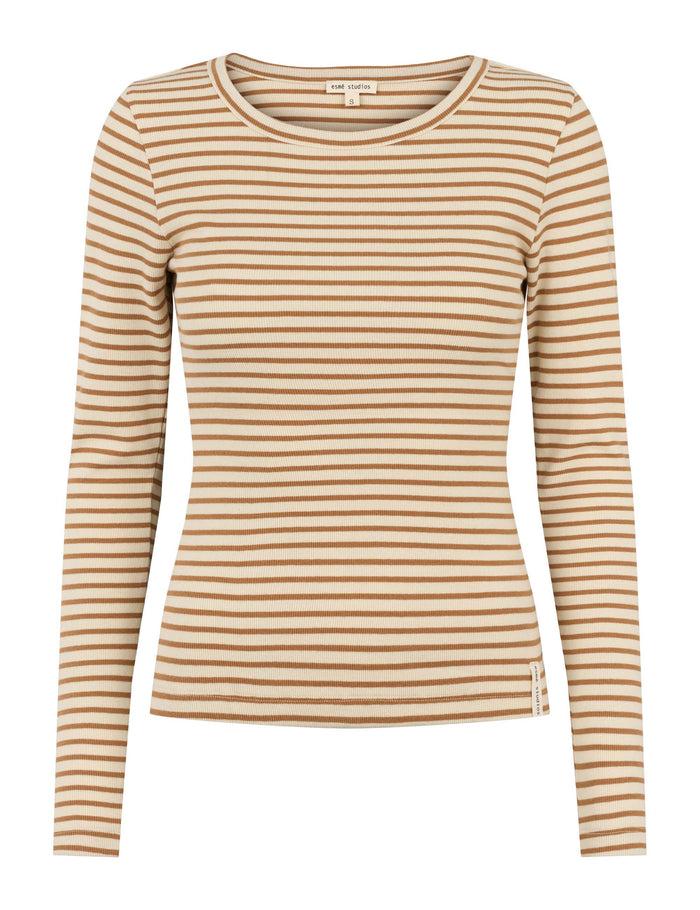 esmé studios ESBlossom Stripe LS Top GOTS - Fog