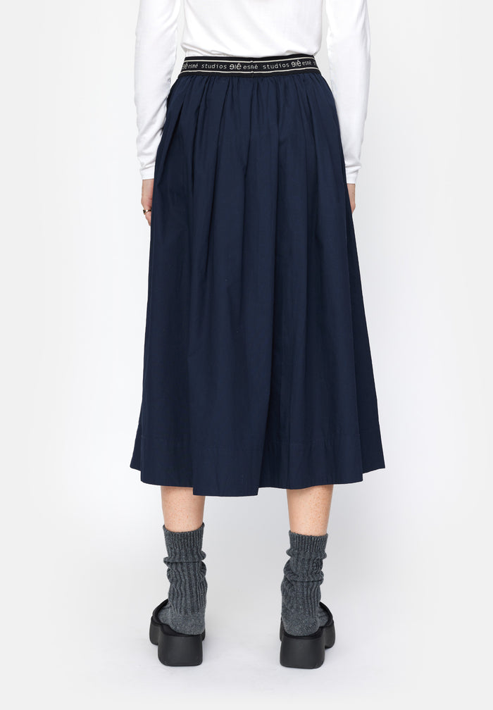 Esmé Studios ESCalla Midi Skirt - Dark Sapphire