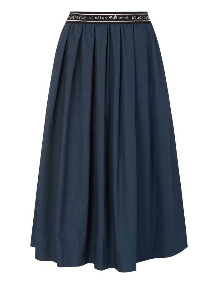 Esmé Studios ESCalla Midi Skirt - Dark Sapphire