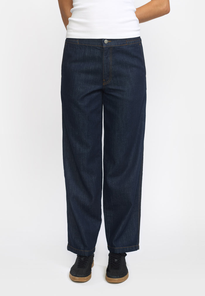 Esmé Studios ESEdina Denim Pants - Blue Denim