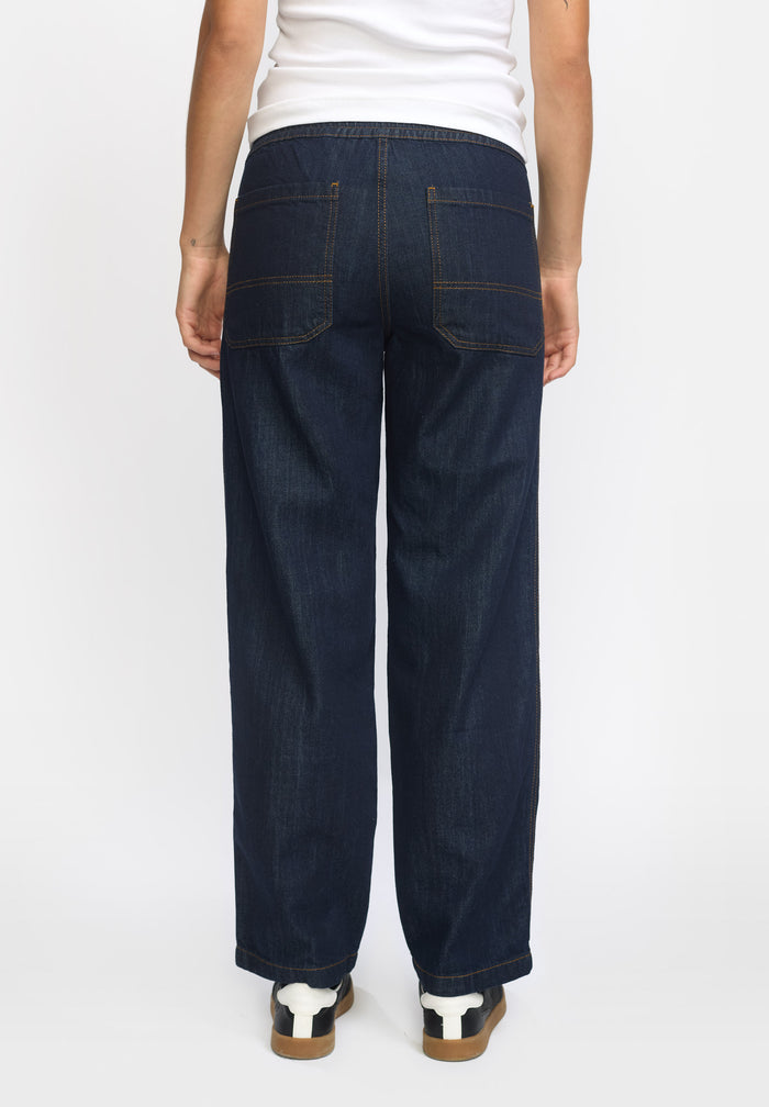 Esmé Studios ESEdina Denim Pants - Blue Denim