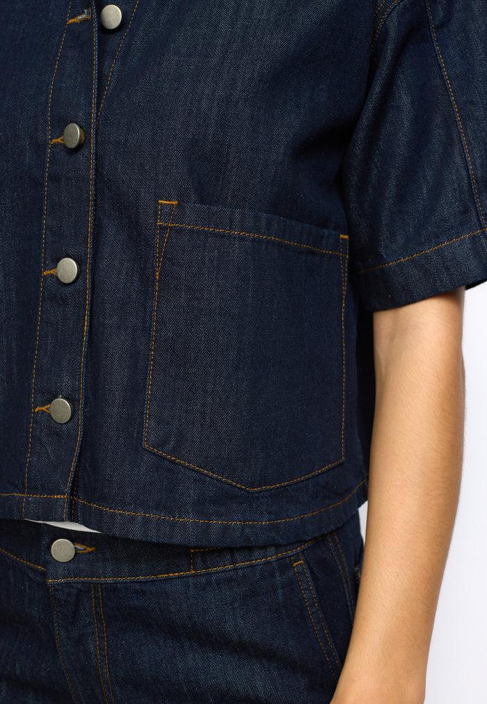 Esmé Studios ESEdina Denim Shirt - Blue Denim