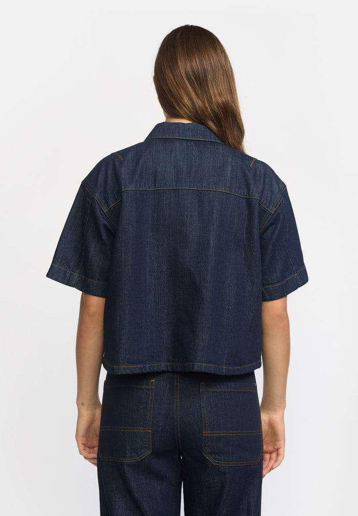 Esmé Studios ESEdina Denim Shirt - Blue Denim