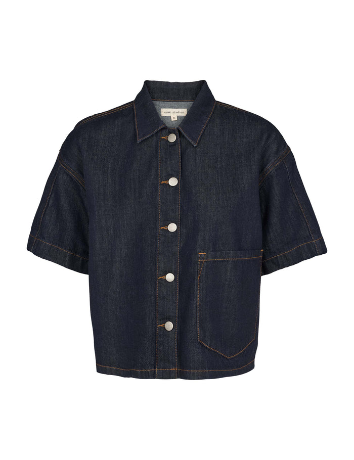 Esmé Studios ESEdina Denim Shirt - Blue Denim