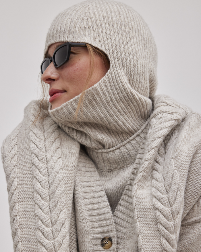 Esmé Studios ESElida Balaclava GOTS - Sand Melange