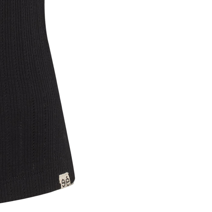 Esmé Studios ESElla Wide O-neck Top GOTS - Black