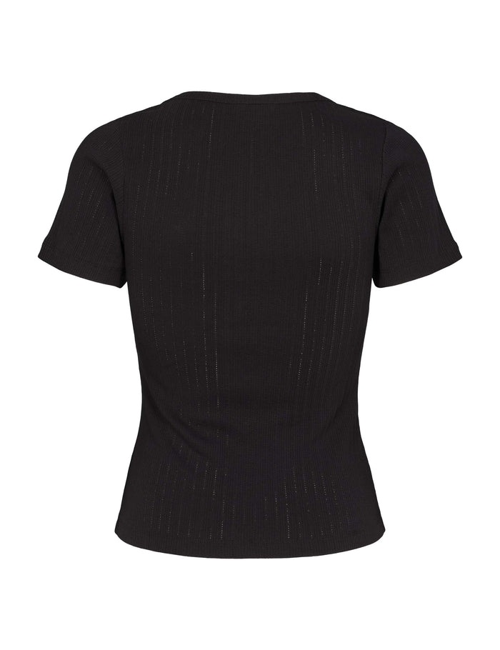 Esmé Studios ESElla Wide O-neck Top GOTS - Black