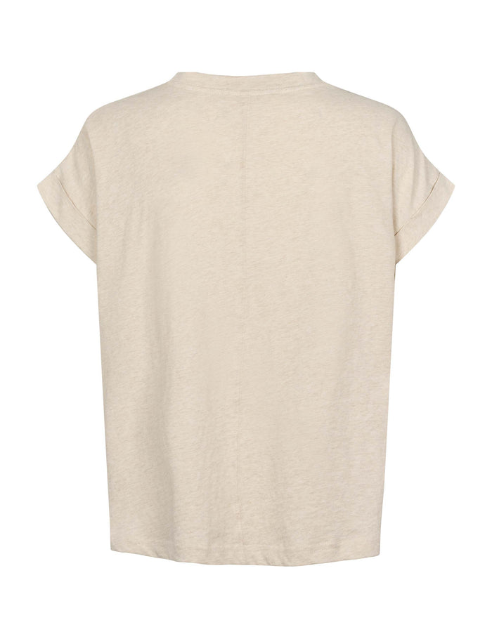 Esmé Studios ESHoyo SL T-shirt GOTS - Oatmeal