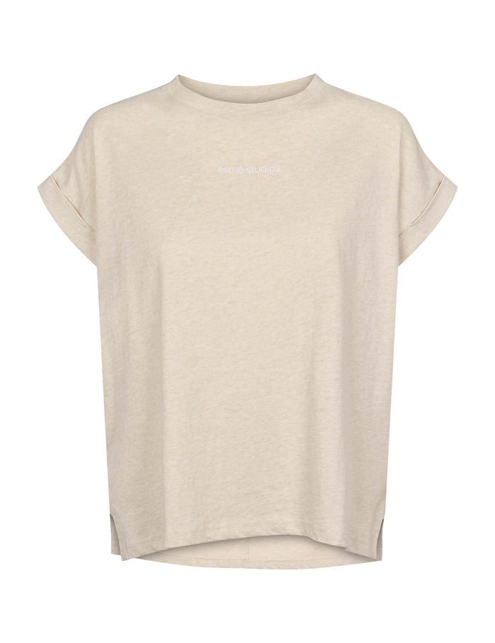 esmé studios ESHoyo SL T-shirt GOTS - Oatmeal