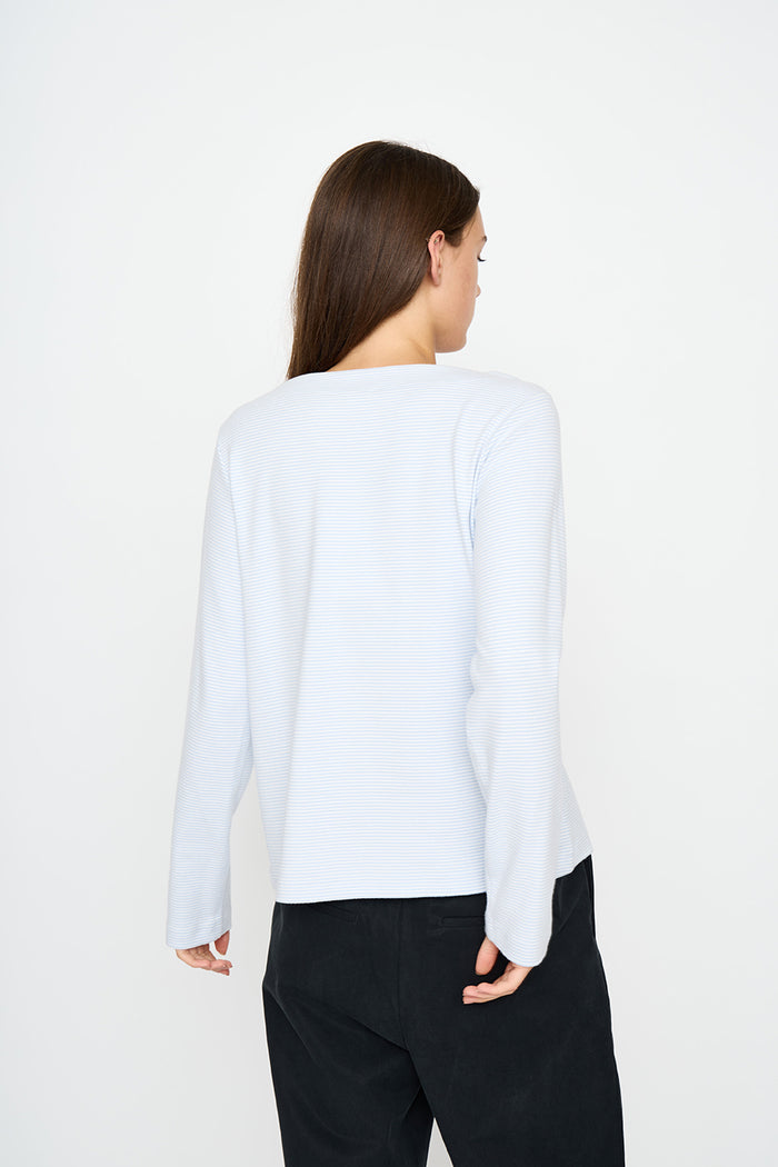 Esmé Studios ESJenna LS Blouse GOTS - Kentucky Blue