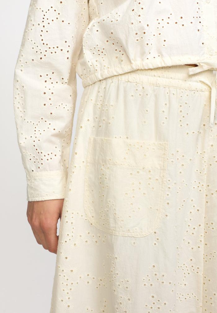 Esmé Studios ESLeo Midi Skirt GOTS - Buttercream