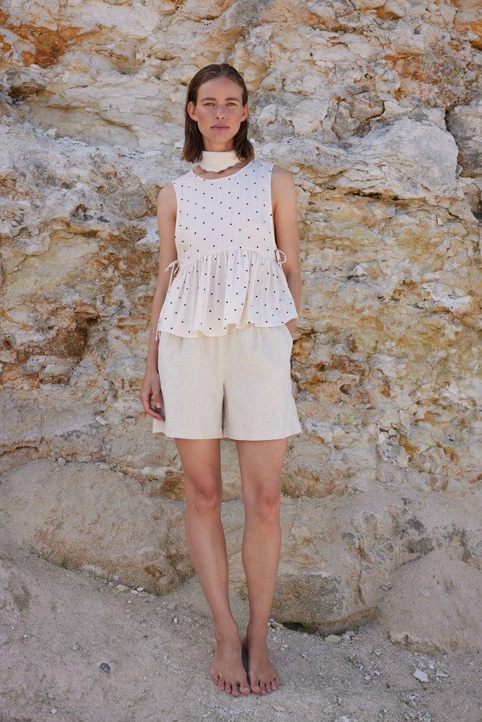 Esmé Studios ESMalia Top - Whitecap Gray