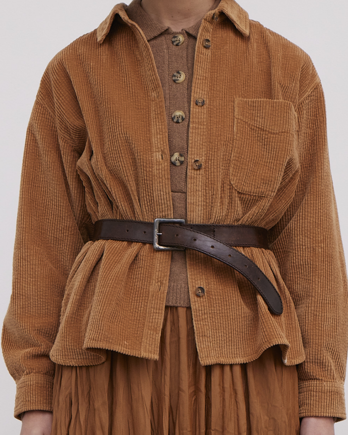 Esmé Studios ESMaxia Boxy Shirt GOTS - Chipmunk