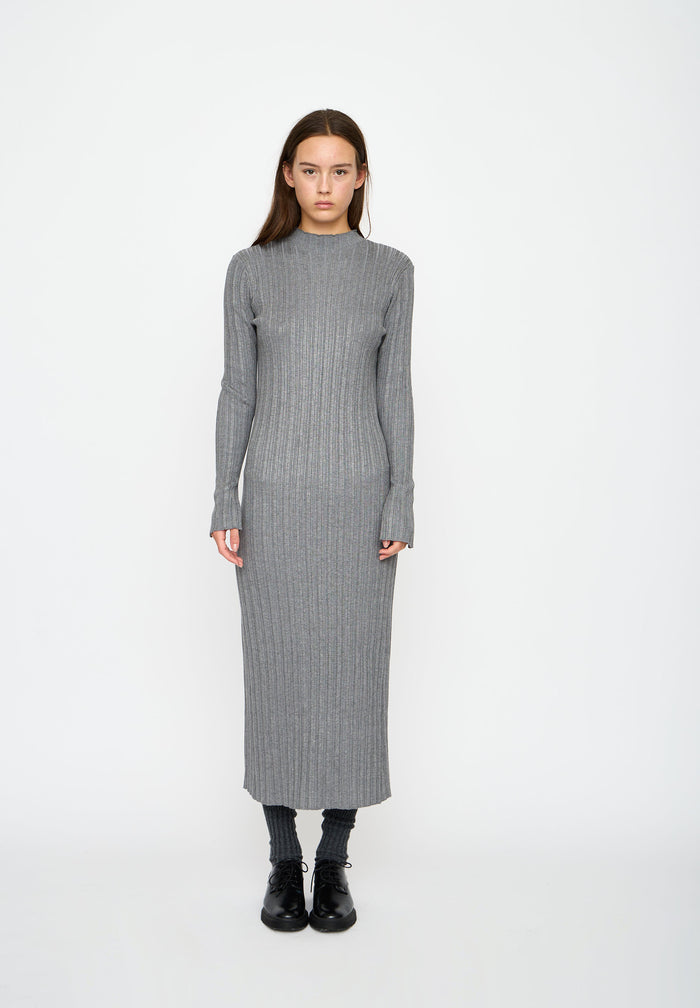esmé studios ESMedina Knit Dress - Gray Melange
