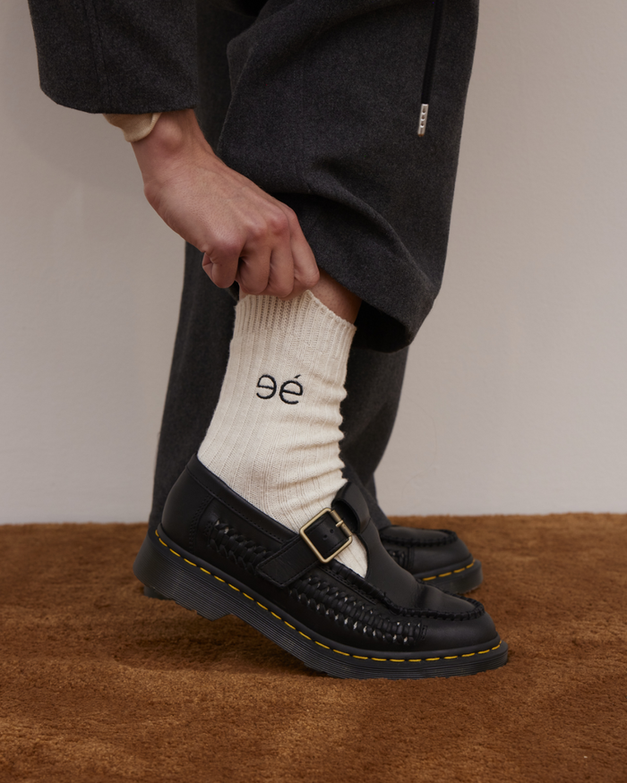 Esmé Studios ESMei Socks 2-pak - Black / Snow White