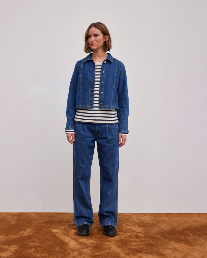 Esmé Studios ESNicole Denim Pants - Blue Denim