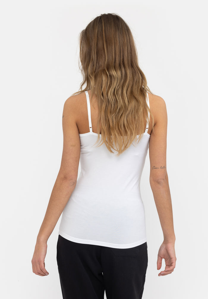 Esmé Studios ESPenelope Singlet Top - White