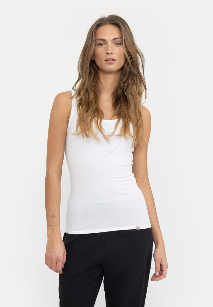 esmé studios ESPenelope Slim Fit Tank Top - White