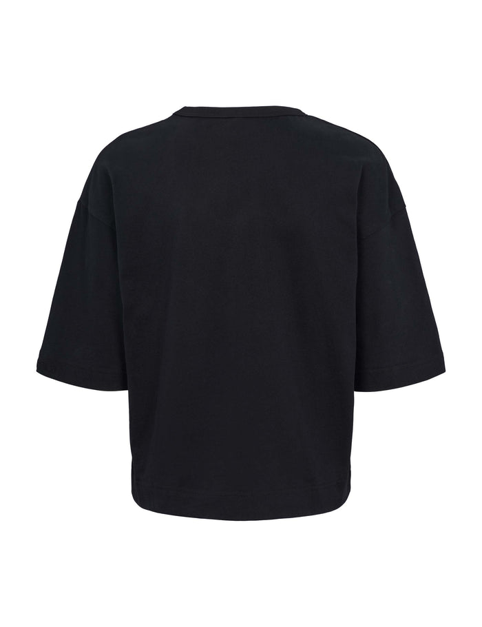 Esmé Studios ESSigne 2/4 Boxy T-shirt GOTS - Black