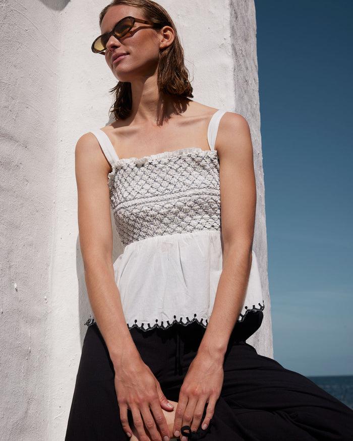 Esmé Studios ESStar Smock Top GOTS - Snow White