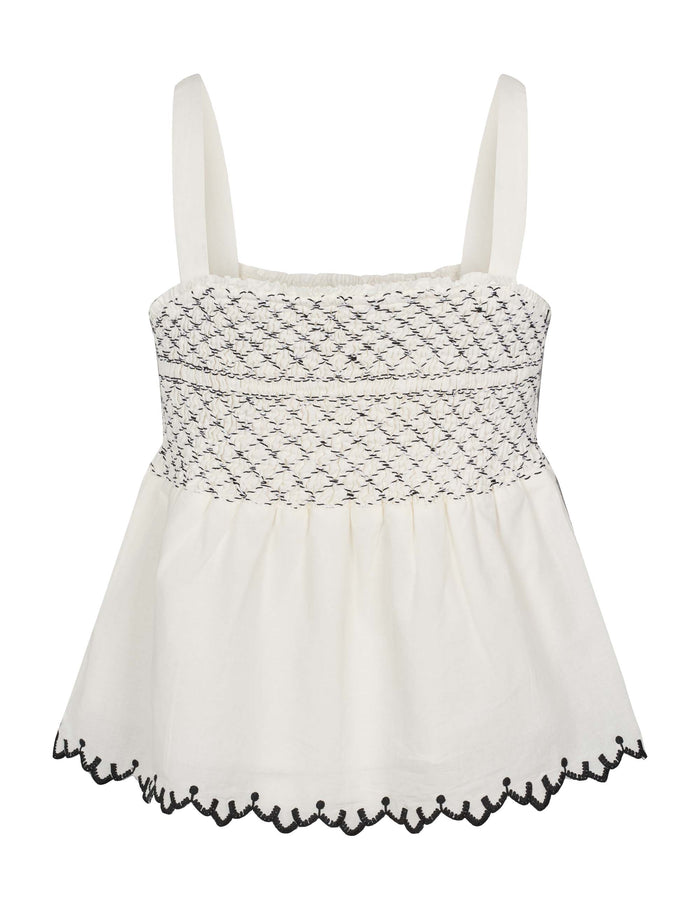 Esmé Studios ESStar Smock Top GOTS - Snow White