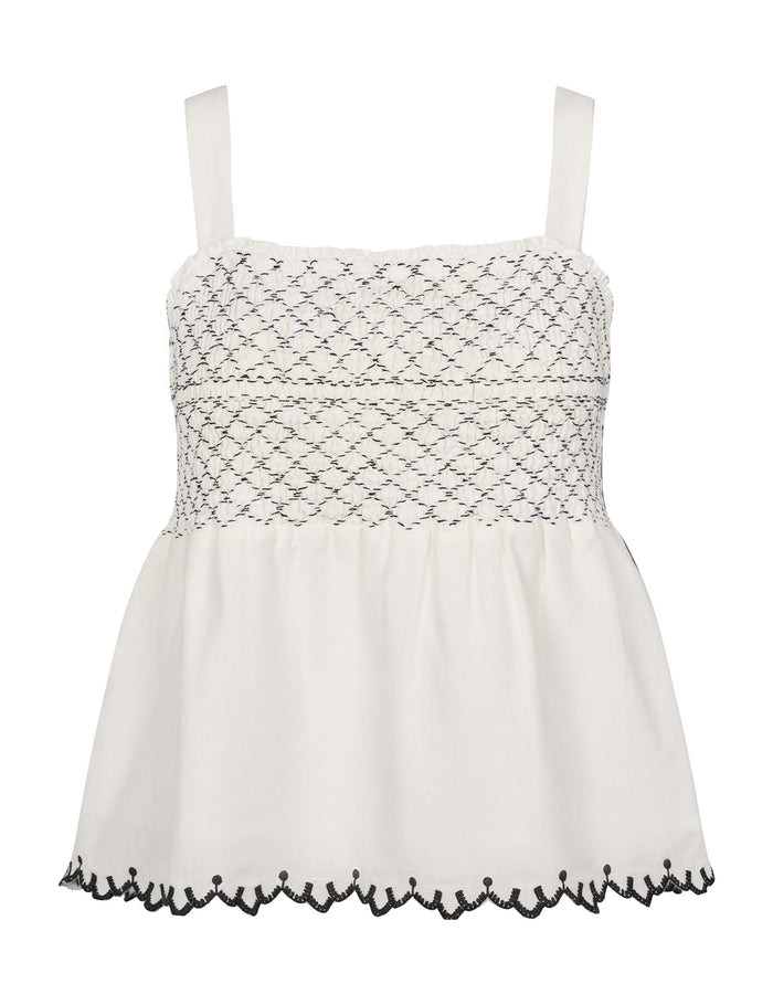 esmé studios ESStar Smock Top GOTS - Snow White