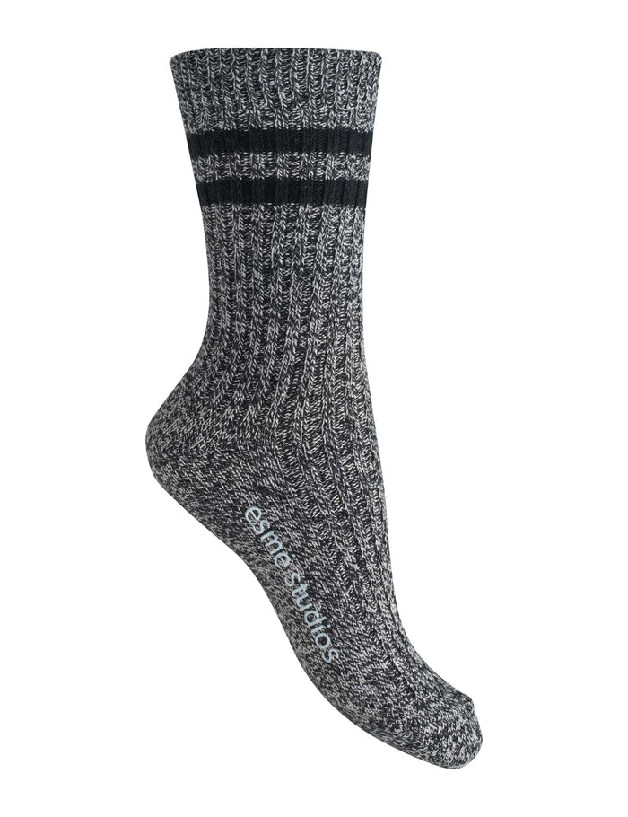 Esmé Studios ESZuko Socks 2-pack - Black Mélange