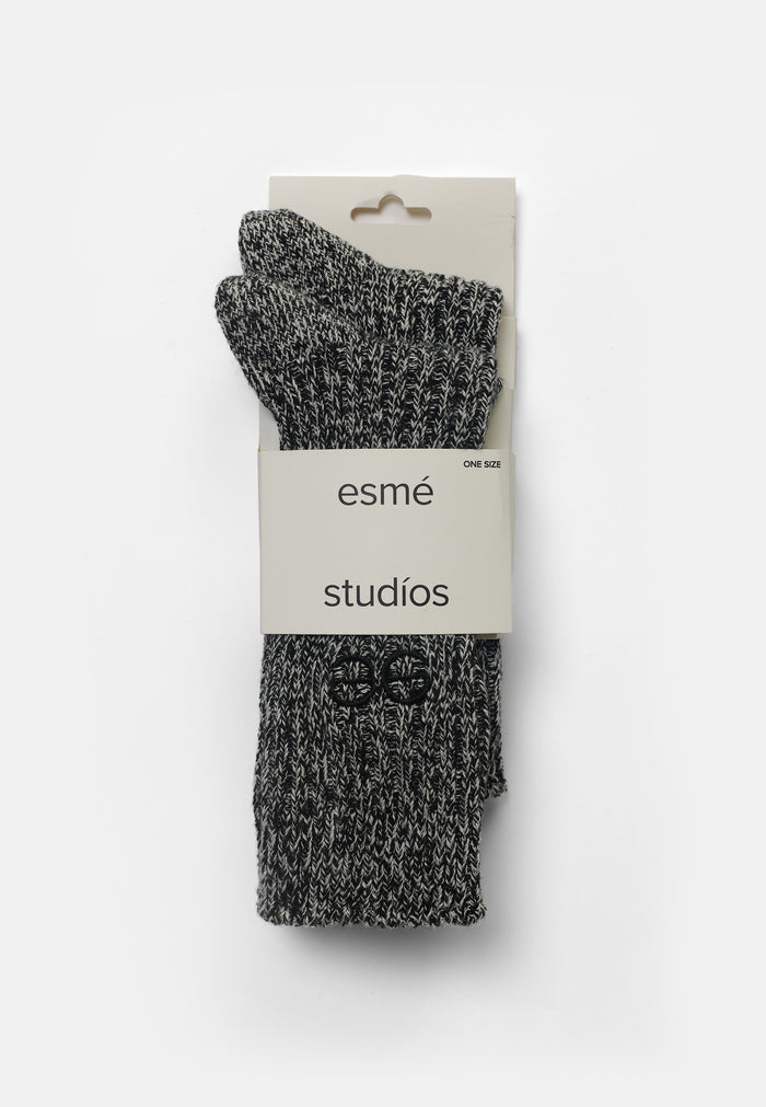 esmé studios ESZuko Socks 2-pack - Black Mélange
