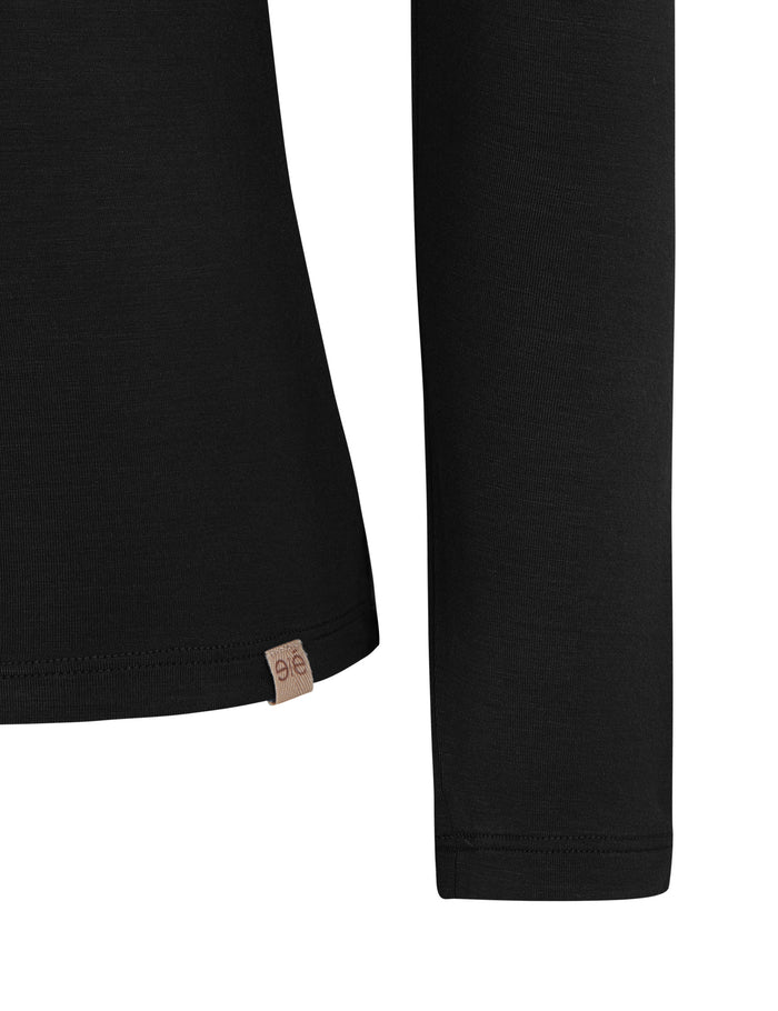 Esmé Studios ESPenelope LS O-neck Slim T-shirt - Black