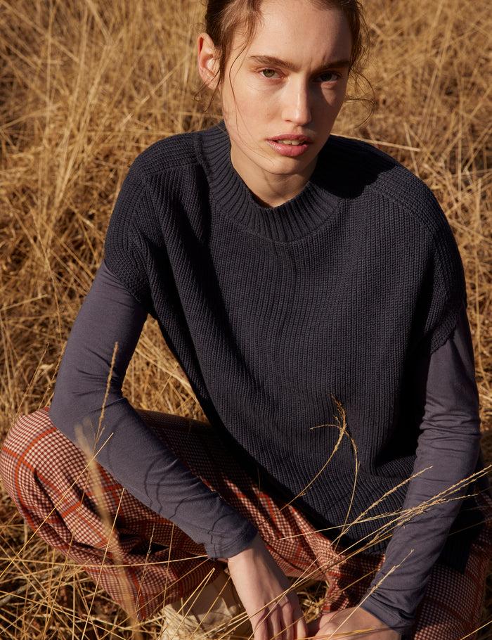 Esmé Studios ESPenelope LS O-neck Slim T-shirt - Black