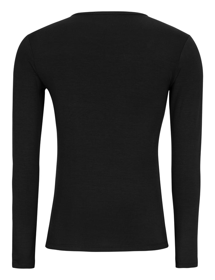 Esmé Studios ESPenelope LS O-neck Slim T-shirt - Black