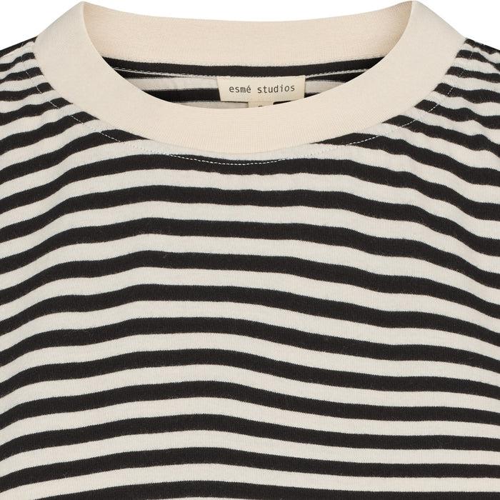 Esmé Studios ESSigne SL Top Stripe GOTS - Black Stripe