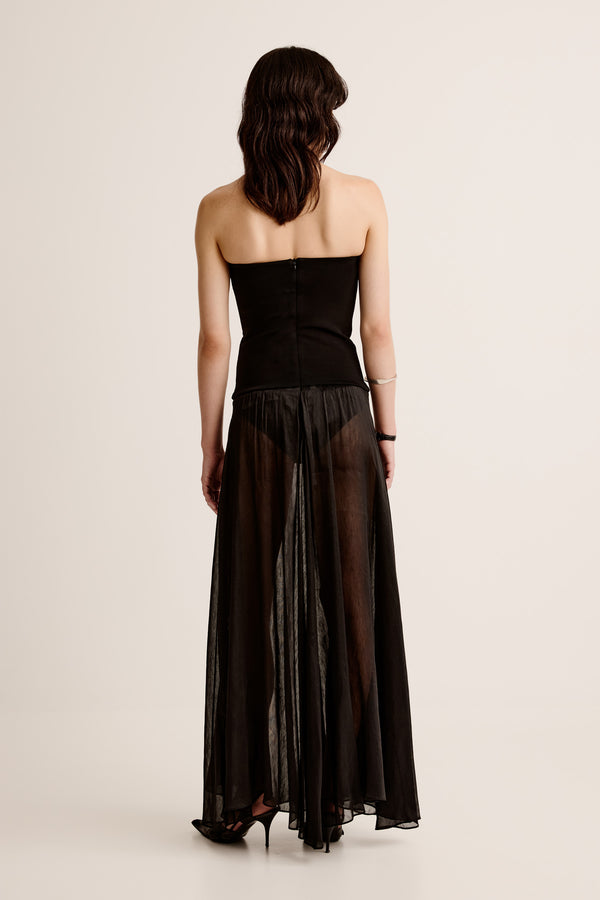 Esse Studios Aire Strapless Dress - Black