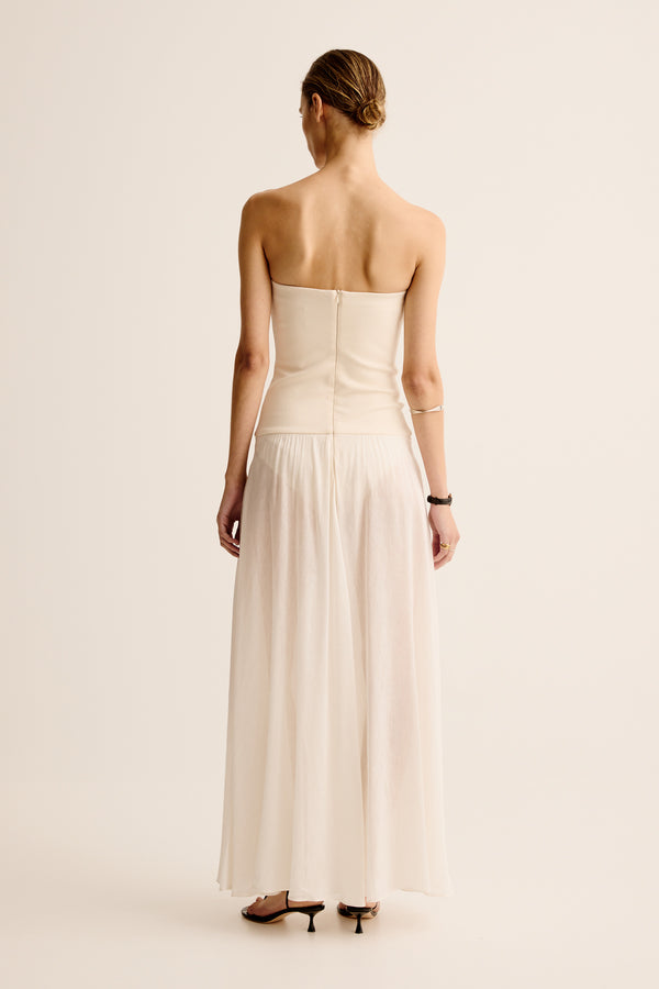 Esse Studios Aire Strapless Dress - Ivory