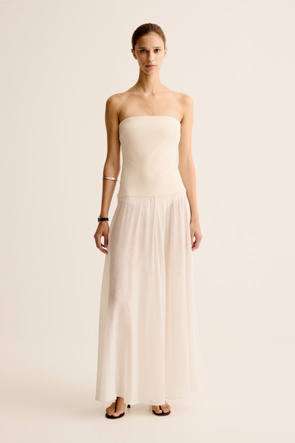 esse studios Aire Strapless Dress - Ivory