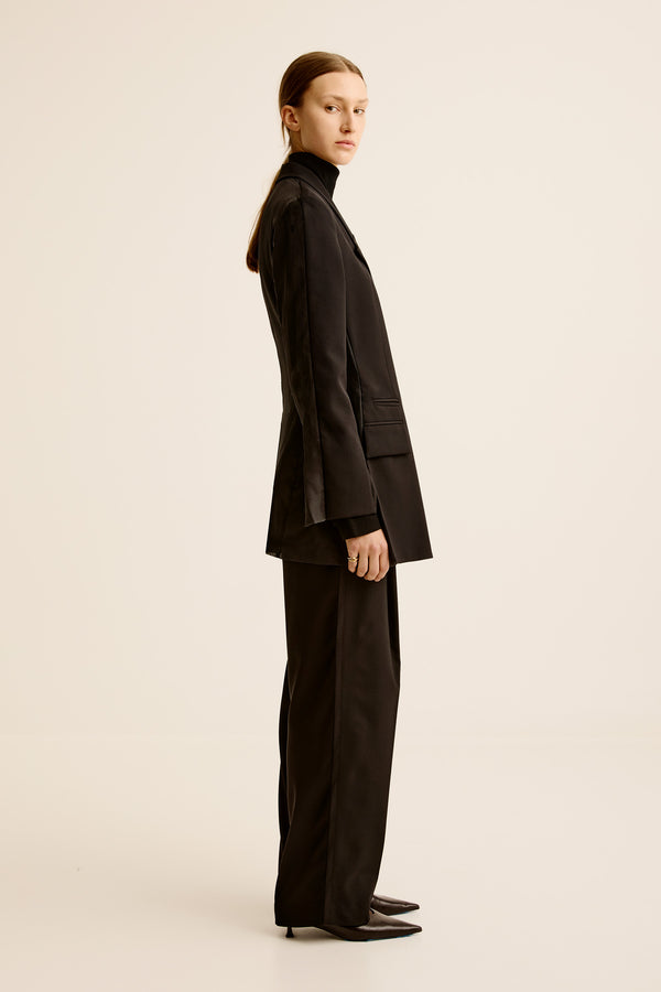 Esse Studios Aire Tie Blazer - Black