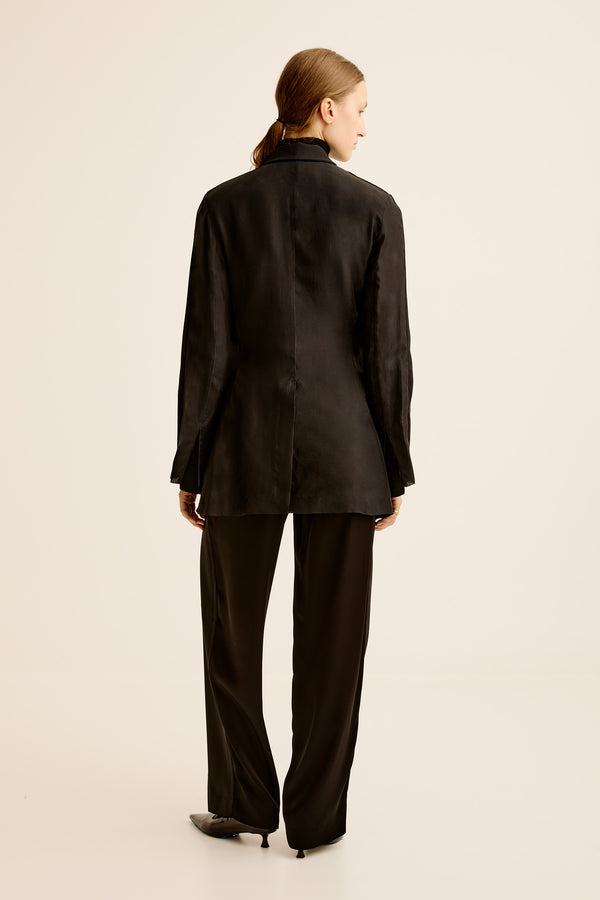 Esse Studios Aire Tie Blazer - Black