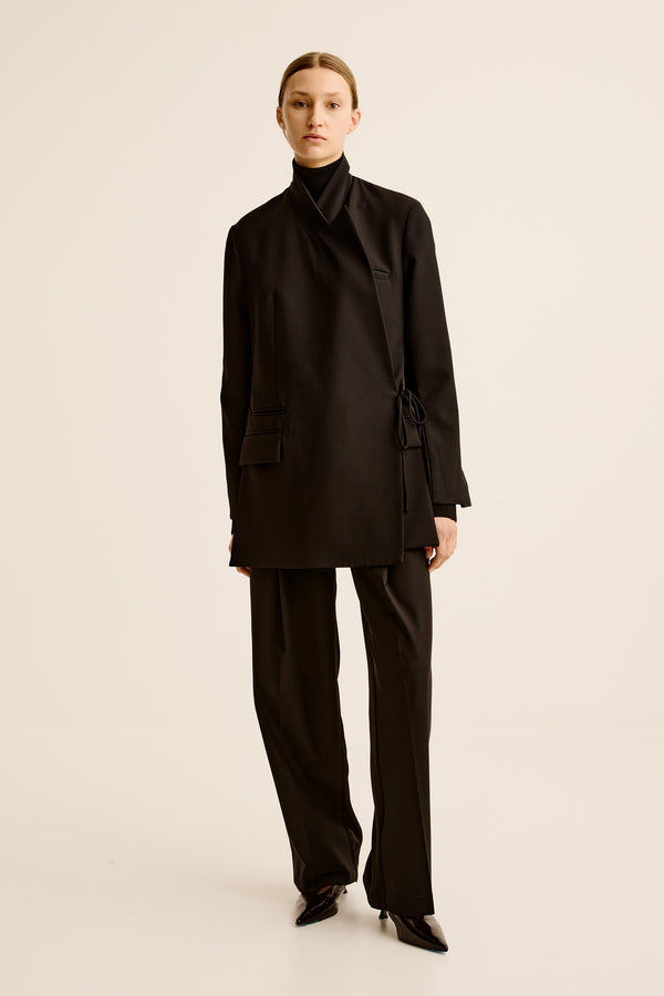 esse studios Aire Tie Blazer - Black