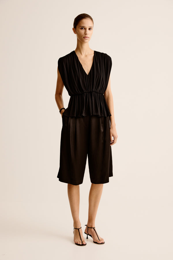 esse studios Bonachi Drape Top - Black