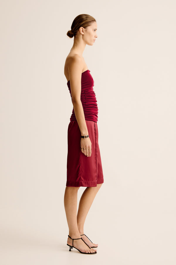 Esse Studios Bonachi Strapless Top - Cherry