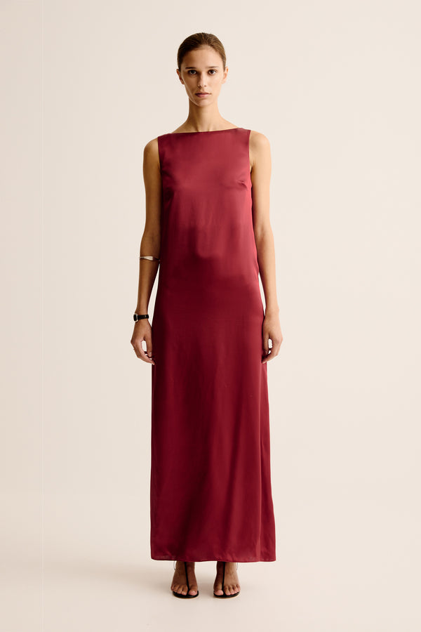esse studios Finesa Cowl Dress - Spiced Wine