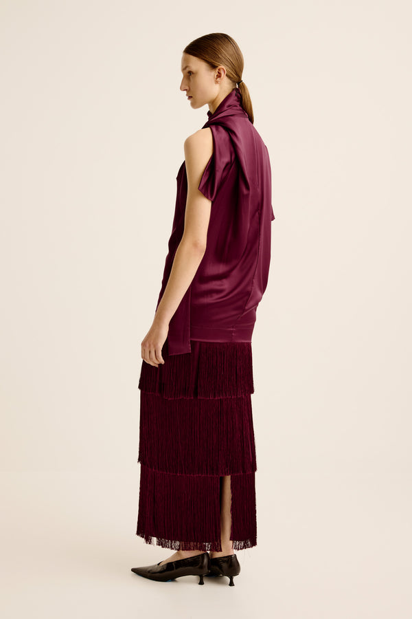 Esse Studios Finesa Twist Mini Dress - Shiraz